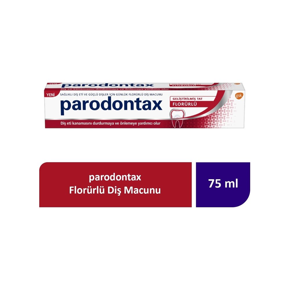 PARODONTAX DİŞ MACUNU GELİŞTİRİLMİŞ TAT FLORÜRLÜ 75 ML