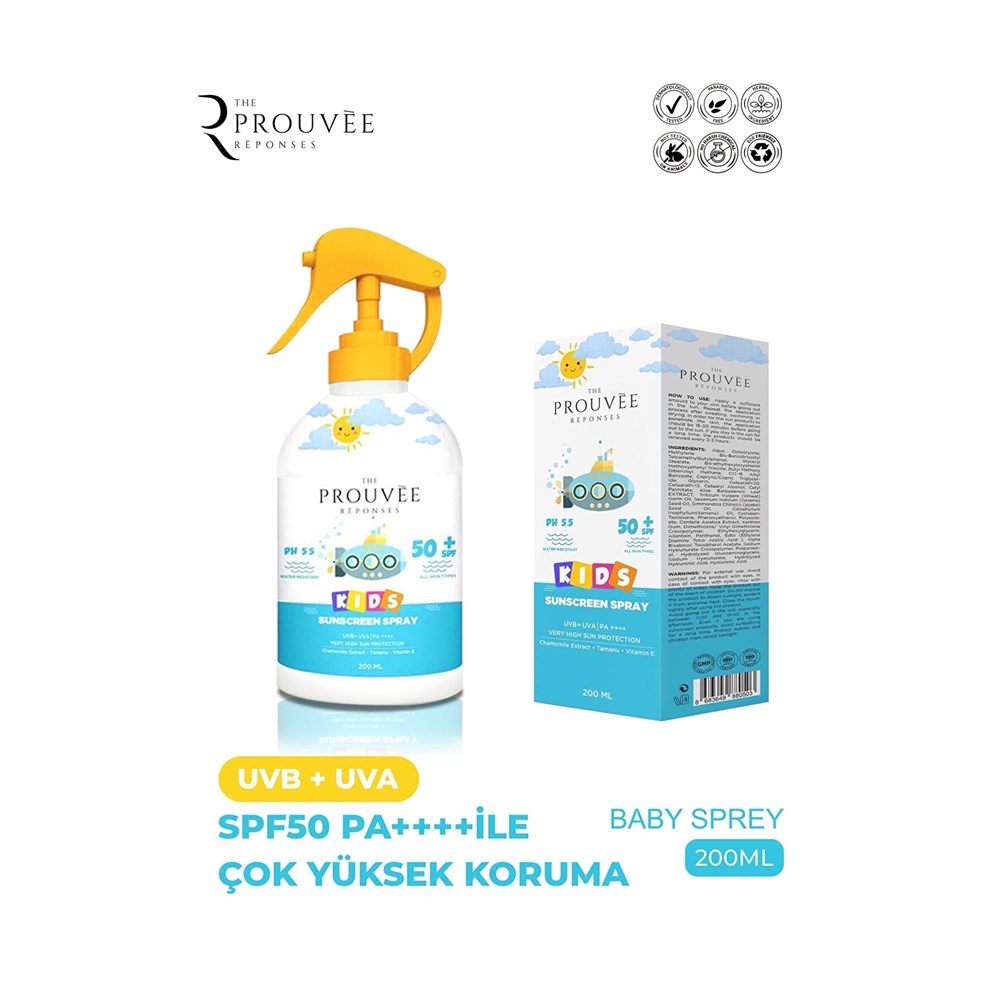 PROUVEE BABY FK-50 GÜNEŞ SPREYİ 200 ML.