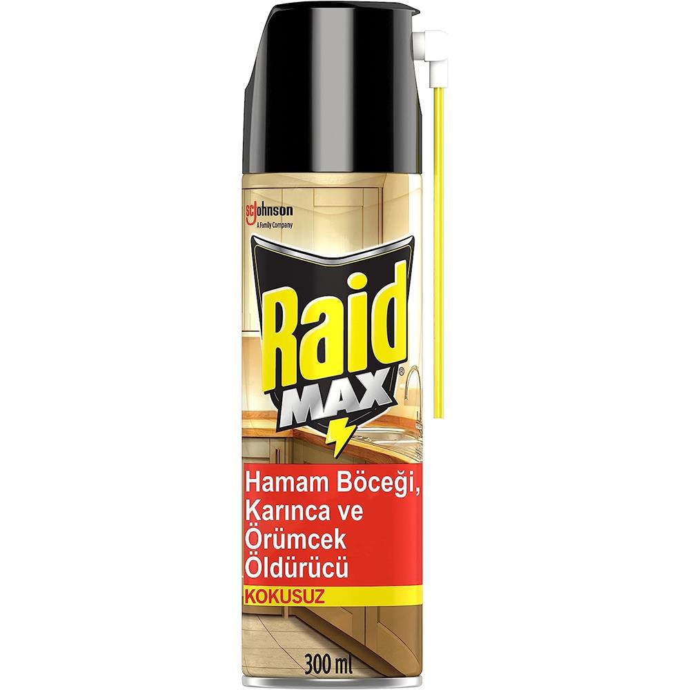 RAİD BÖCEK SAVAR MAX 300 ML. ( KOKUSUZ )