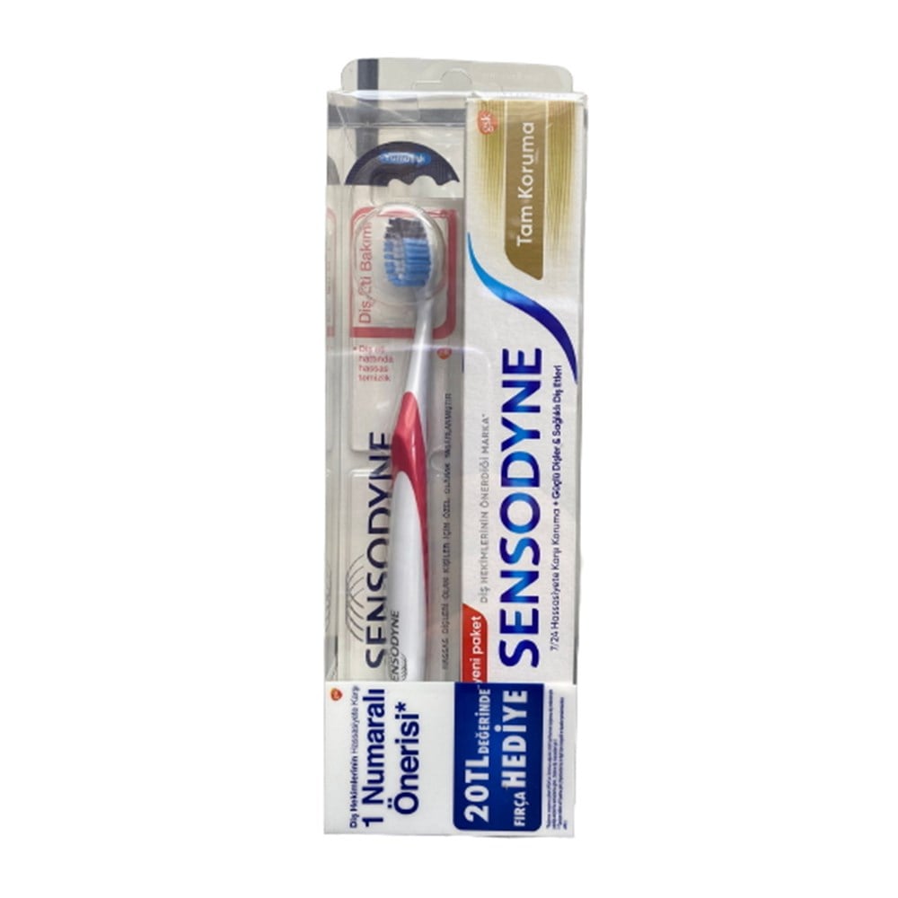 SENSODYNE TAM KORUMA 75 ML DİŞ MACUNU +  SENSODYNE FIRÇA ( YUMUŞAK )