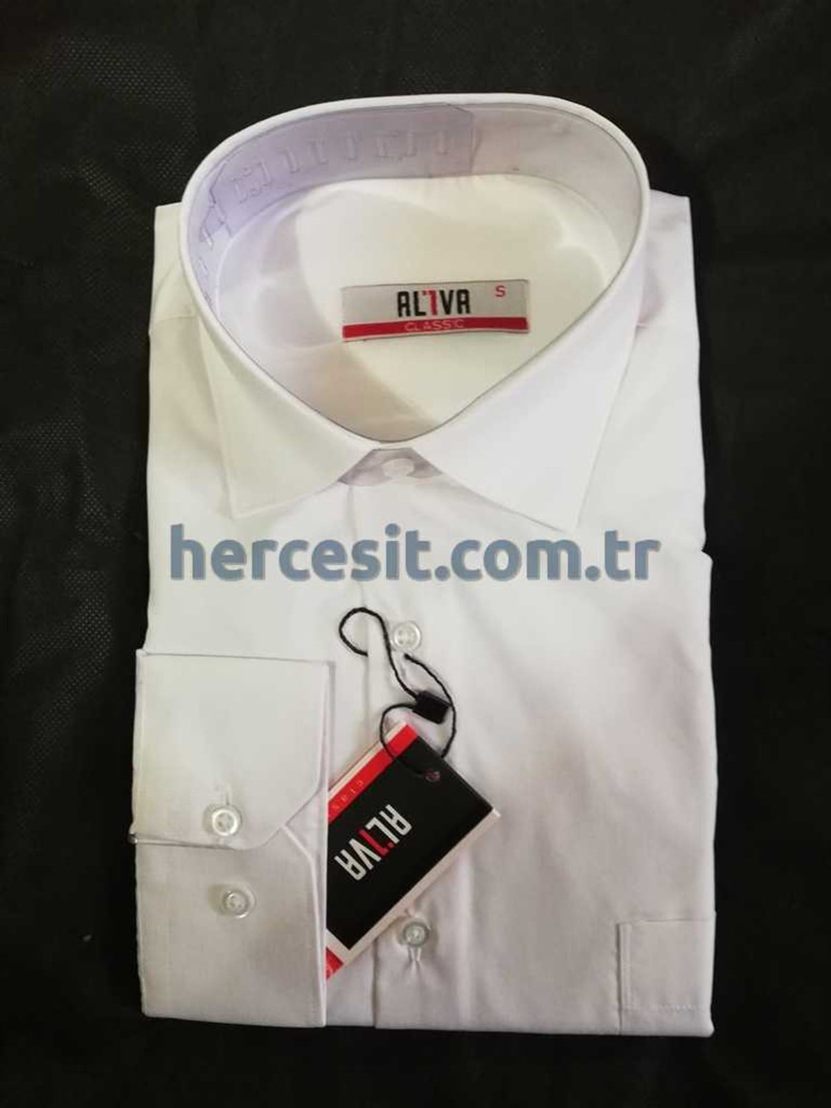 Aliva Klasik Beyaz Gömlek