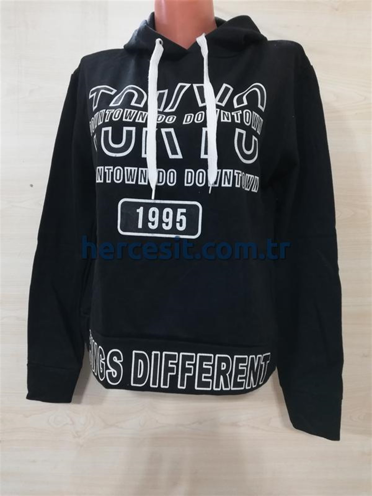 Bayan Baskılı Kapşonlu Sweat