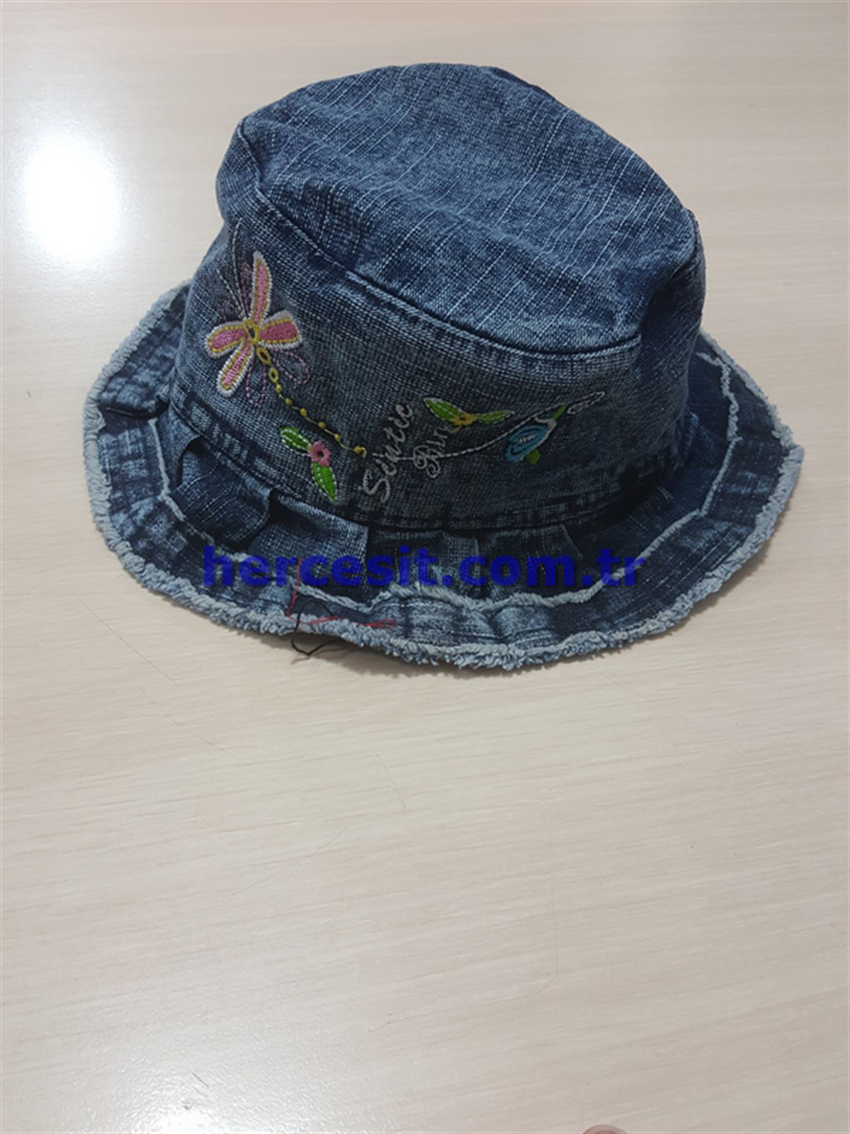 Kız Çocuk Kot Şapka