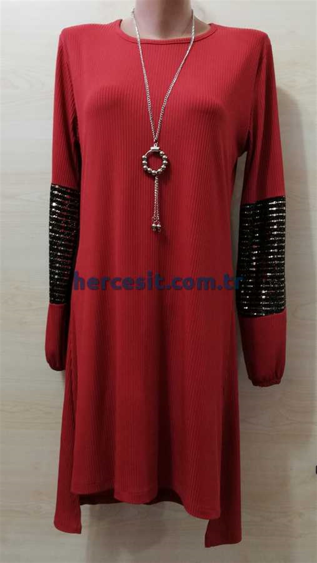 Miss Lady Kolu Lastikli Pul Modelli Tunik
