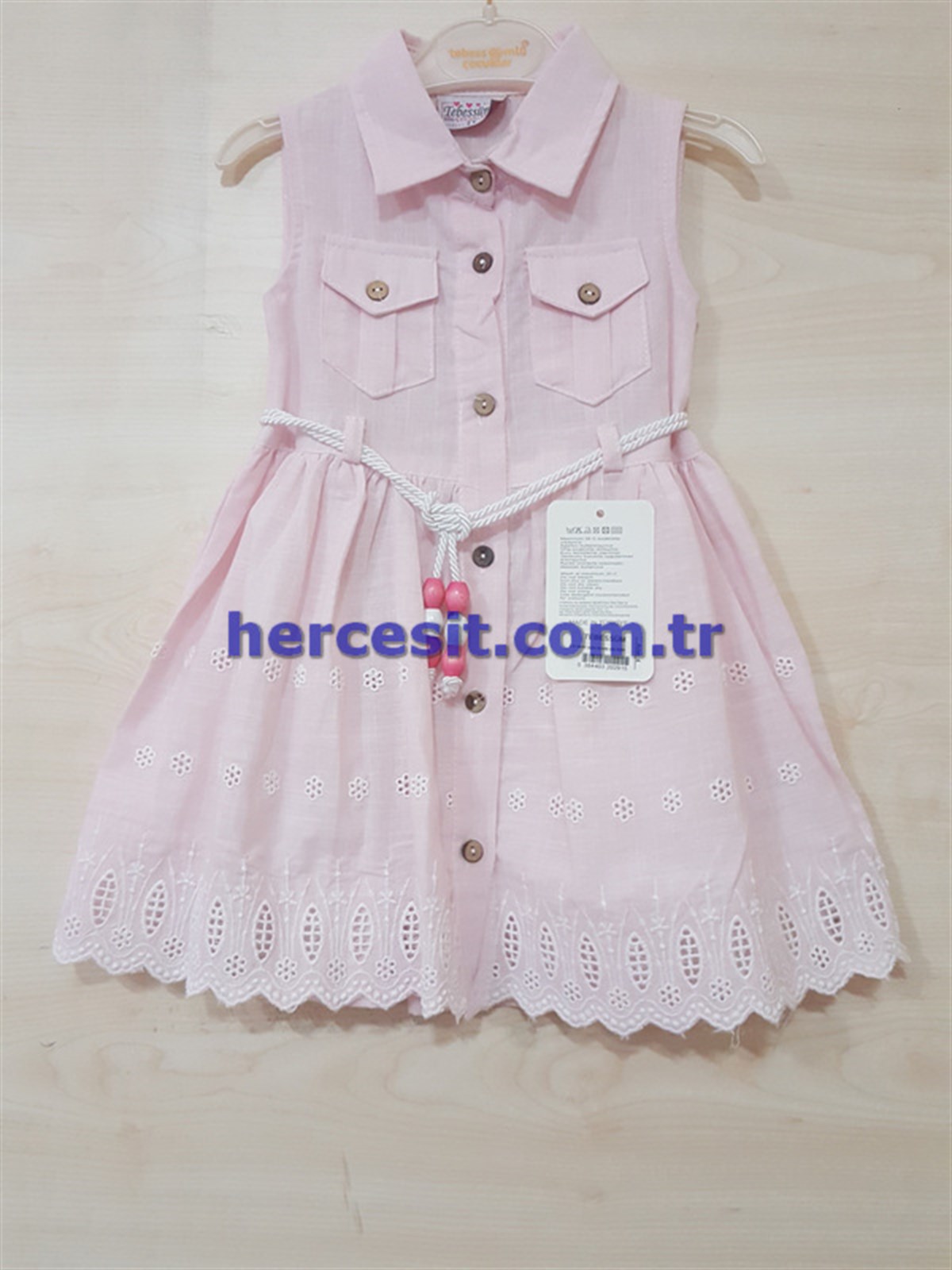 Tebessüm Keten Elbise