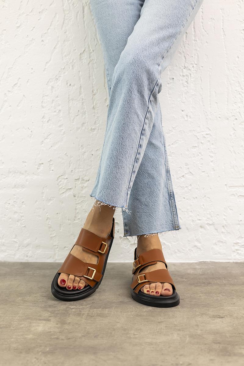 Taba 4 cm Taban Kadın Sandalet Forse 