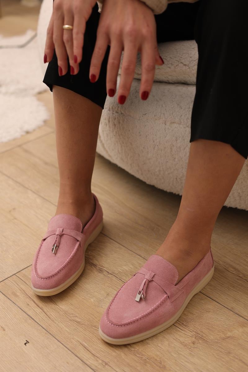 Pembe Süet Kadın  Ayakkabı Darla