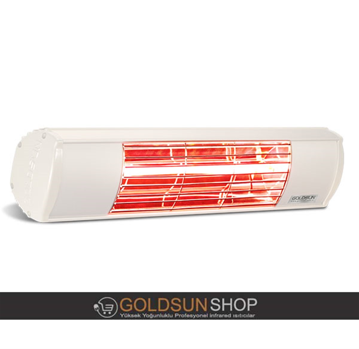 Goldsun Aqua 1500W Su Korumalı Yüksek Yoğunluklu Elektrikli Dış Mekan  Infrared Isıtıcı