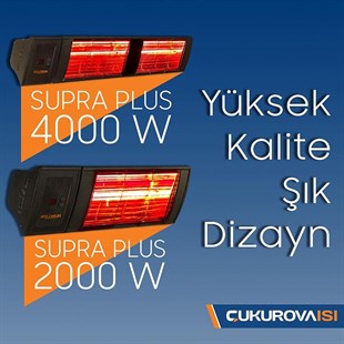 Goldsun Supra Plus 2000W Uzaktan Kumandalı Su Korumalı Açık Alan Elektrikli Infrared Isıtıcı