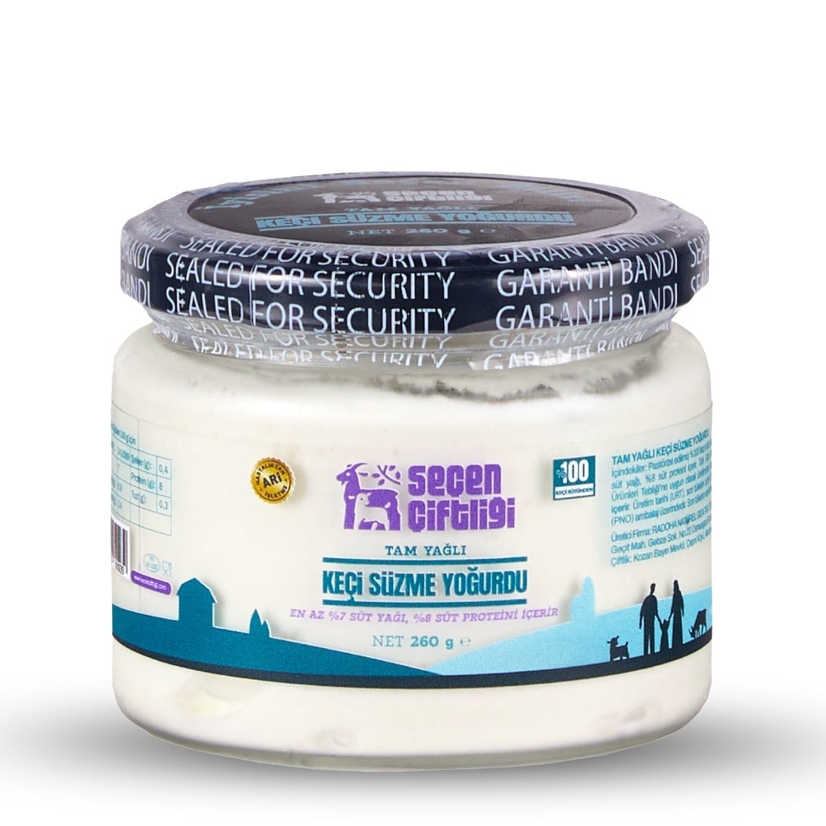 Keçi Süzme Yoğurdu 260 g Tam Yağlı