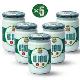 5'li Yoğurd Paketi - Tam Yağ. Keçi Yoğurdu 600 g x 5 adet