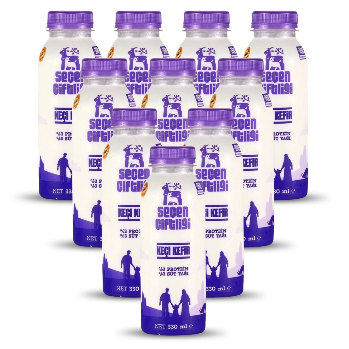 10'lu Paket - Minik Boy Keçi Kefir 330 ml