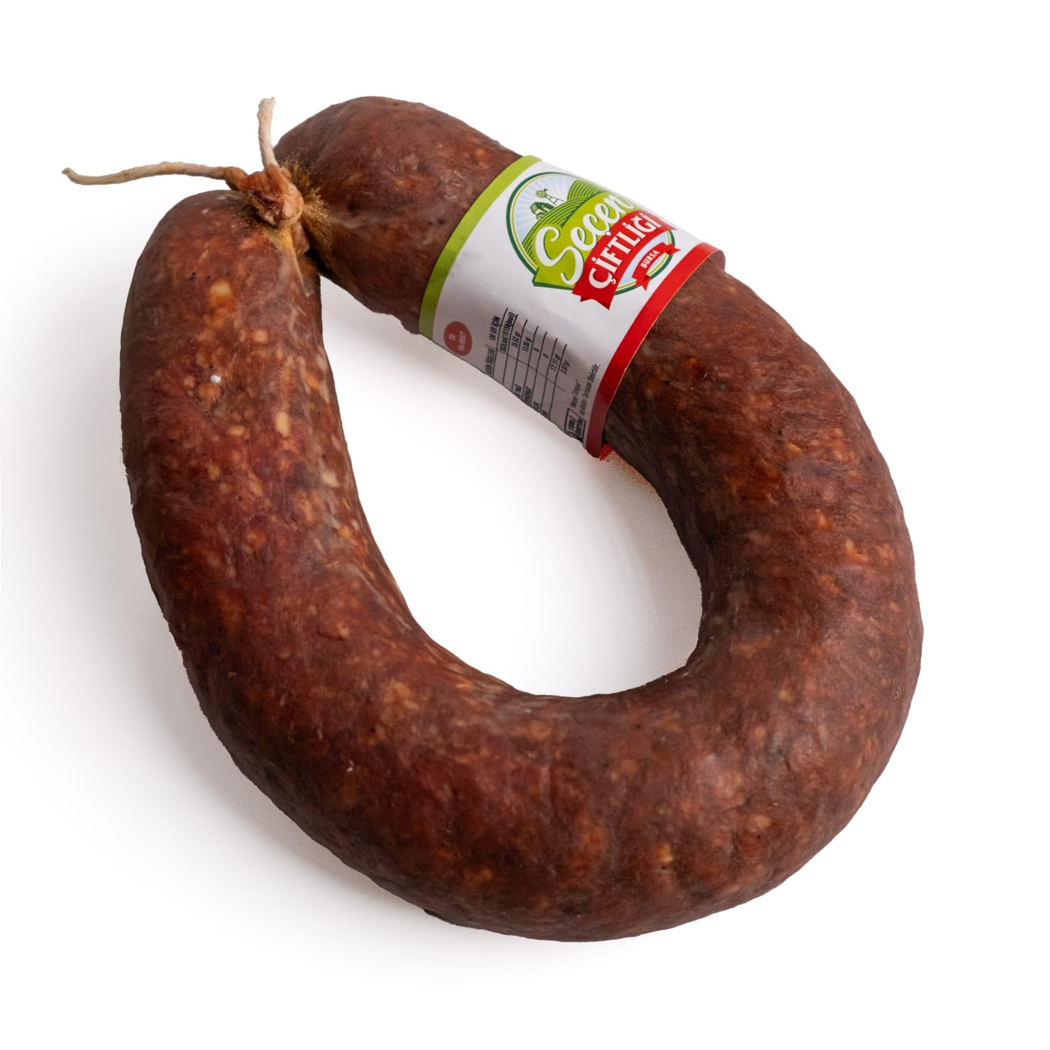 Keçi Sucuğu %60 Keçi %40 Dana Fermente 600 gr (Nitratsız)