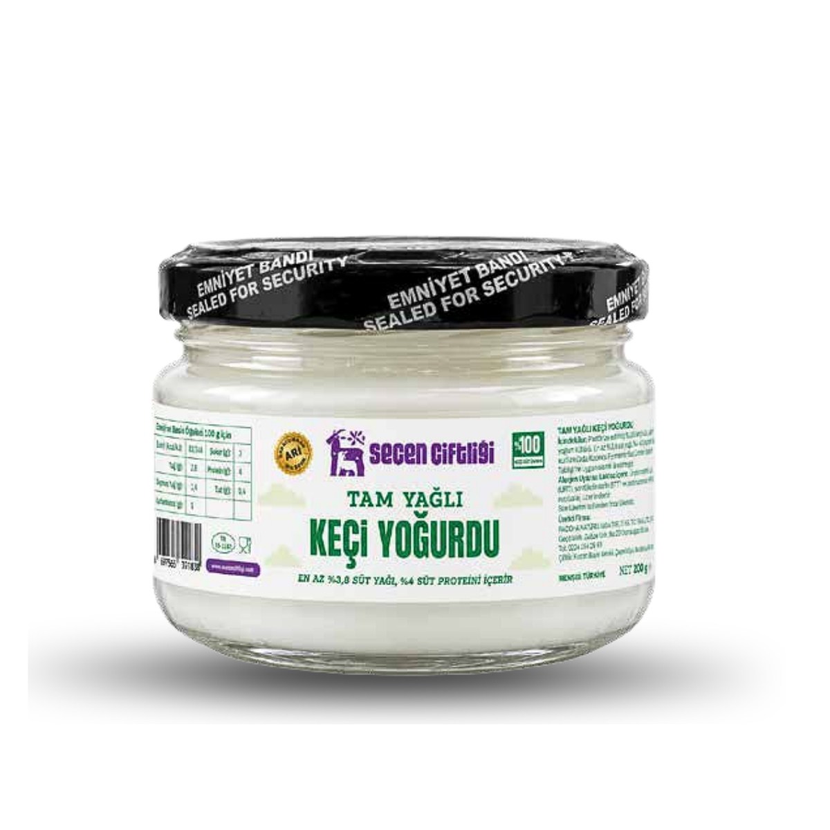 Keçi Yoğurdu Tam Yağlı - 200 g