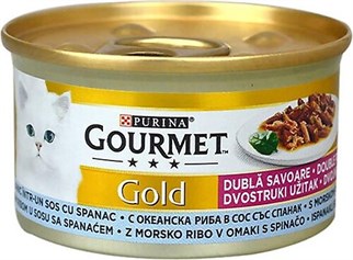 Purina Gourmet Gold Okyanus Balıklı Ve Sebzeli Kedi Konservesi 85 gr-mamayolda