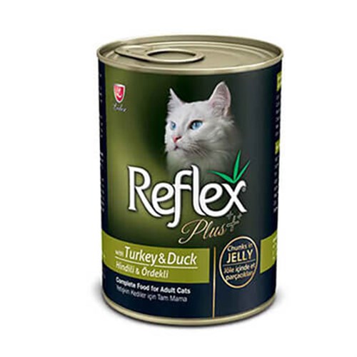 Reflex Plus Jelly Hindi&Ördek 400gr Yaş Kedi Konservesi-mamayolda