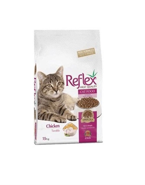 Reflex Tavuklu ve Pirinçli Yetişkin Kedi Maması 15kg-mamayolda