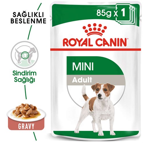Royal Canin Mini Adult Yaş Mama Pouch 85gr-mamayolda