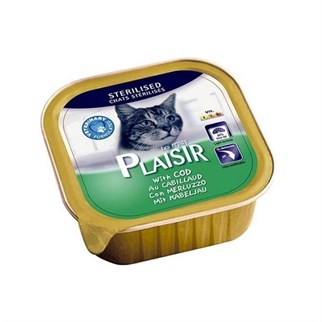 Plaisir Morina Balıklı Pate Kısırlaştırılmış Yetişkin Kedi Yaş Maması 100 G-mamayolda