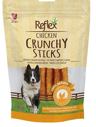 Reflex Crunchy Sticks Tavuklu Çıtır Köpek Ödül Çubukları 80 Gr-mamayolda