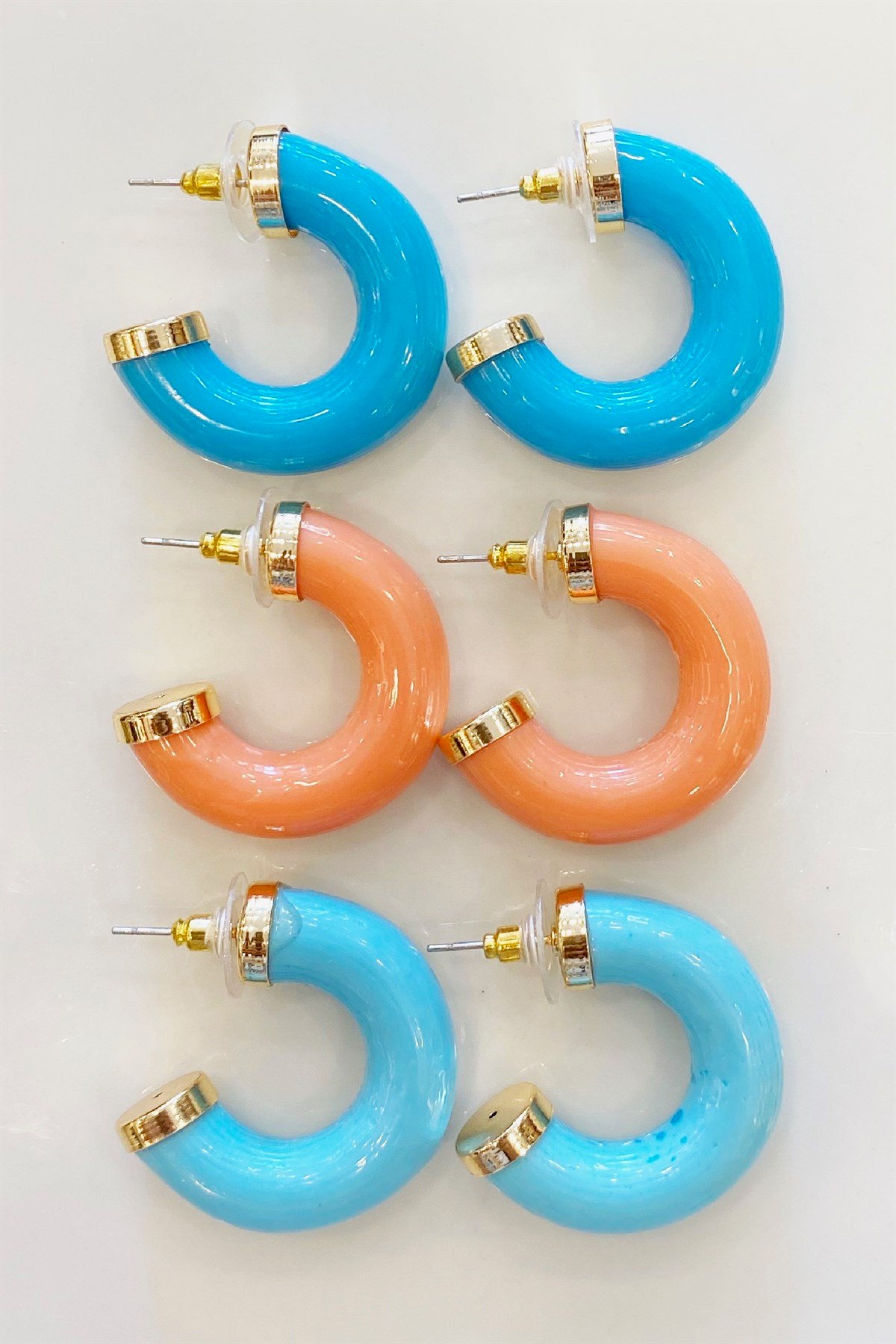 Akrilik Halka Küpe -B-