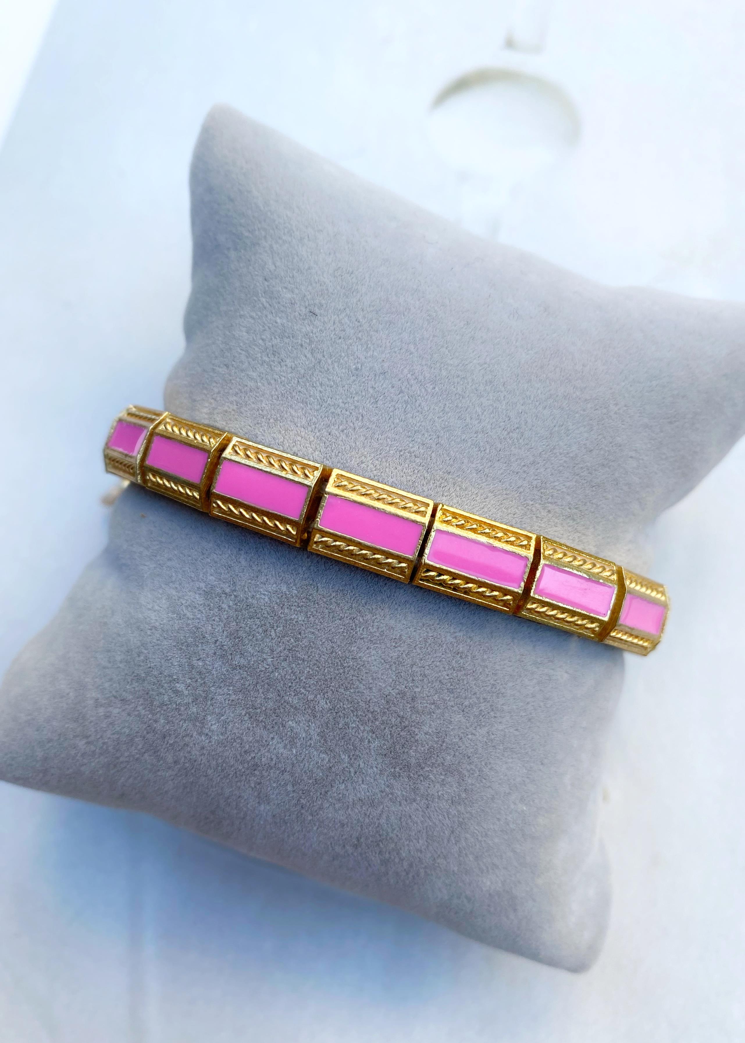 Bronz Pembe Bileklik 