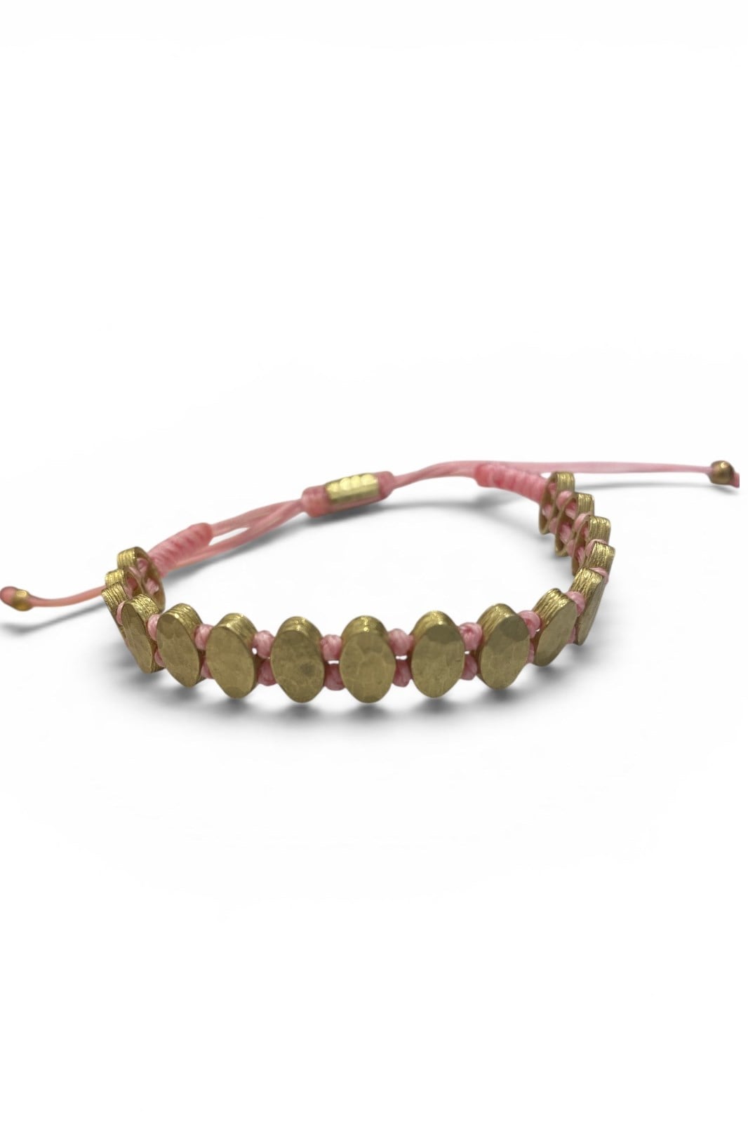 Pembe İp Bronz Bileklik