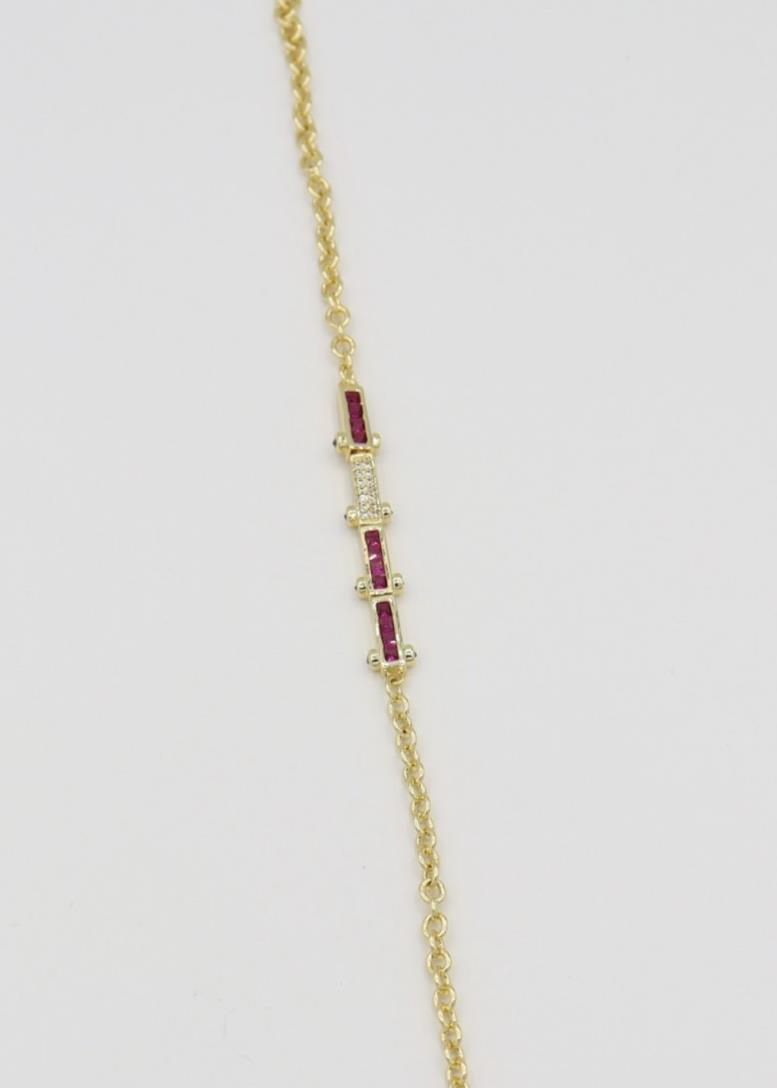 Pembe Taşlı Bileklik 