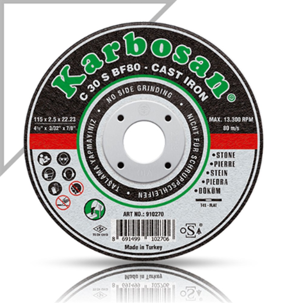 Döküm Kesme Diski Bombeli 115x2,5x22  (T516358)