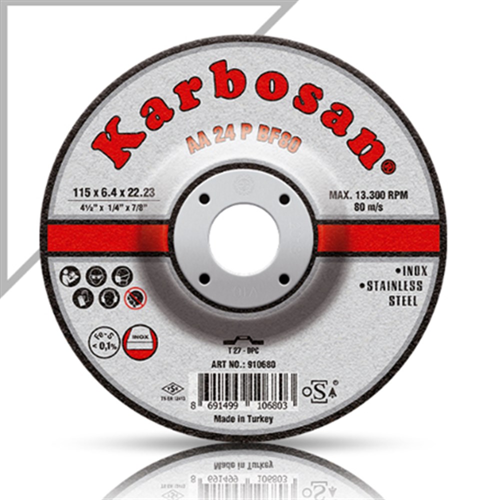 Paslanmaz (Inox) Taşlama Diski 180x6,4x22  (T516400)