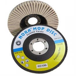 Keçe Kombi Mop Disk 115x22 (Polisaj Diski)  (T515957)