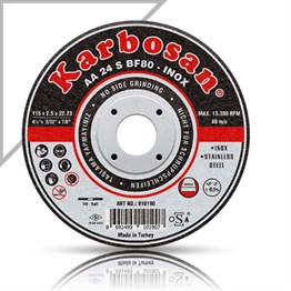 Paslanmaz (Inox) Kesme Diski Bombeli 125x2,5x22  (T516336)