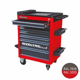 Takım Dolabı Garaj Serisi 7 Çekmece Kırmızı Boş | 8242321007 |  (T200031)