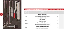 Takım Dolabı Premium Serisi Çekmece 6 | 8245006009 |  (T200028)