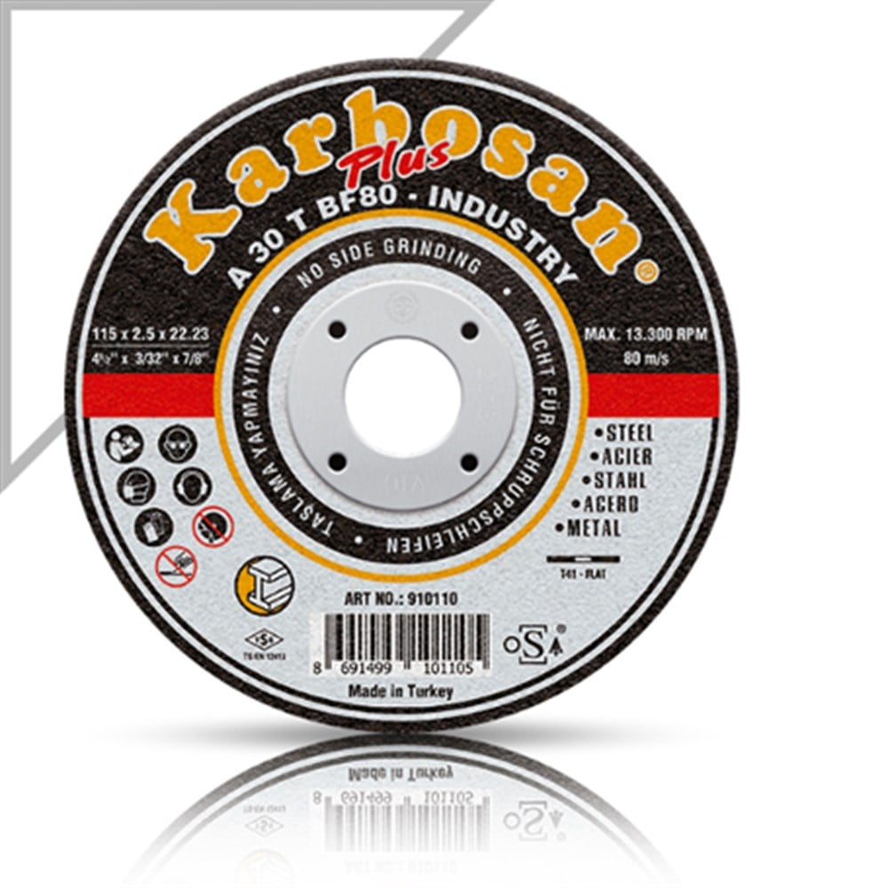 Endüstriyel Metal Plus Kesme Diski Bombeli 125x2,5x22 NK  (T516321)