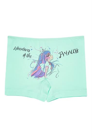 Donella 5li Renkli Prenses Baskılı Kız Çocuk Şort - 4211Y3