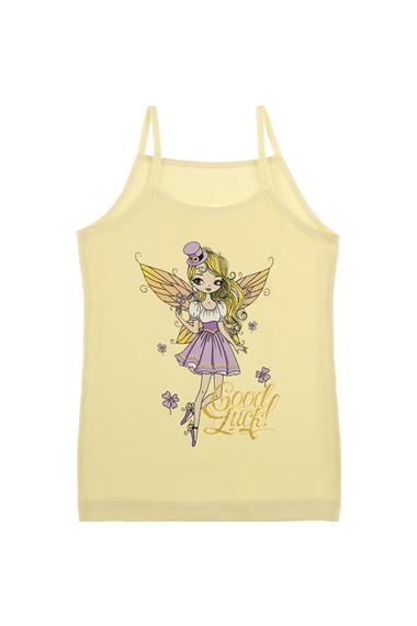 AtletDonellaDonella 5'li Renkli Fairy Baskılı Kız Çocuk Atlet - 4371LV