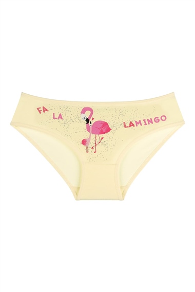 KülotDonellaDonella 10'lu Renkli Flamingo Baskılı Kız Çocuk Külot