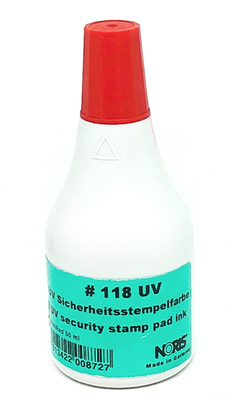 Noris Color 118 UVS Ultravıolet Işın Altında Renk Değiştiren Güvenlik Mürekkebi - Kırmızı