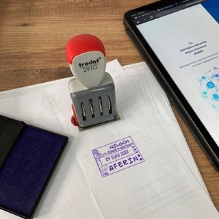 TRODAT 2910 P02 TARİH PLAKALI ÖĞRETMEN DAMGASI