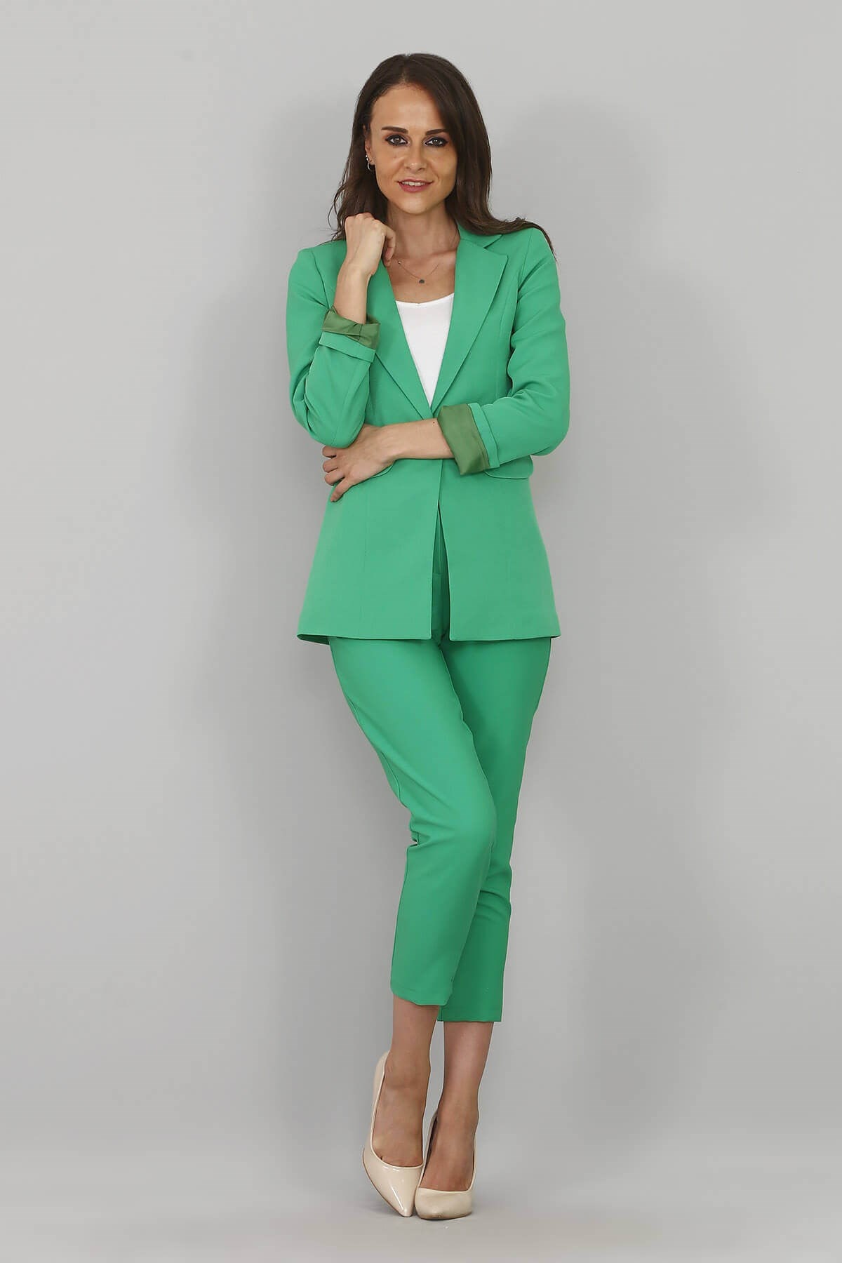 Yeşil Ceket Pantolon Takım - Moda Kapımda İle Kapınızda!