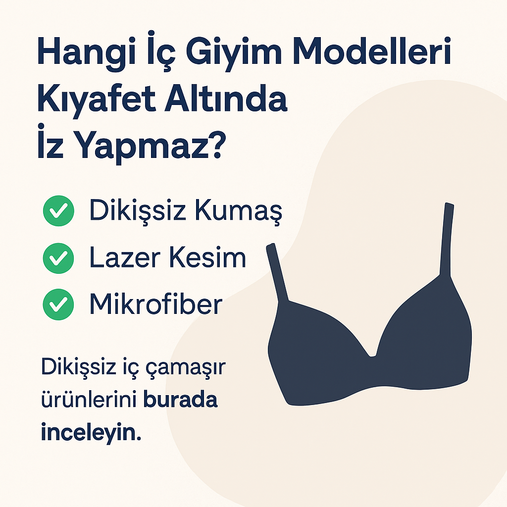 Dikişsiz sütyen, lazer kesim külot ve seamless takımlar