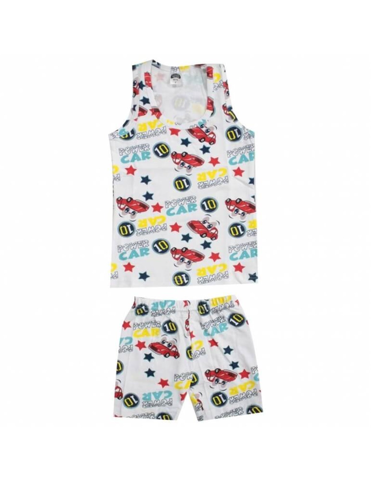 İç GiyimGümüş 4070 Baskılı Çocuk Atlet Boxer Takım