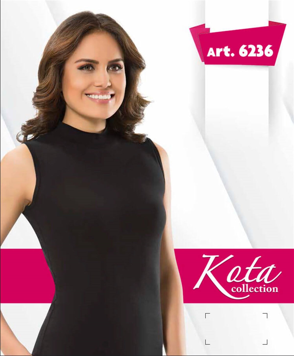 Atlet, Fanila, BodyYarım Boğazlı Bayan Sıfır Kol Atlet Kota 6236