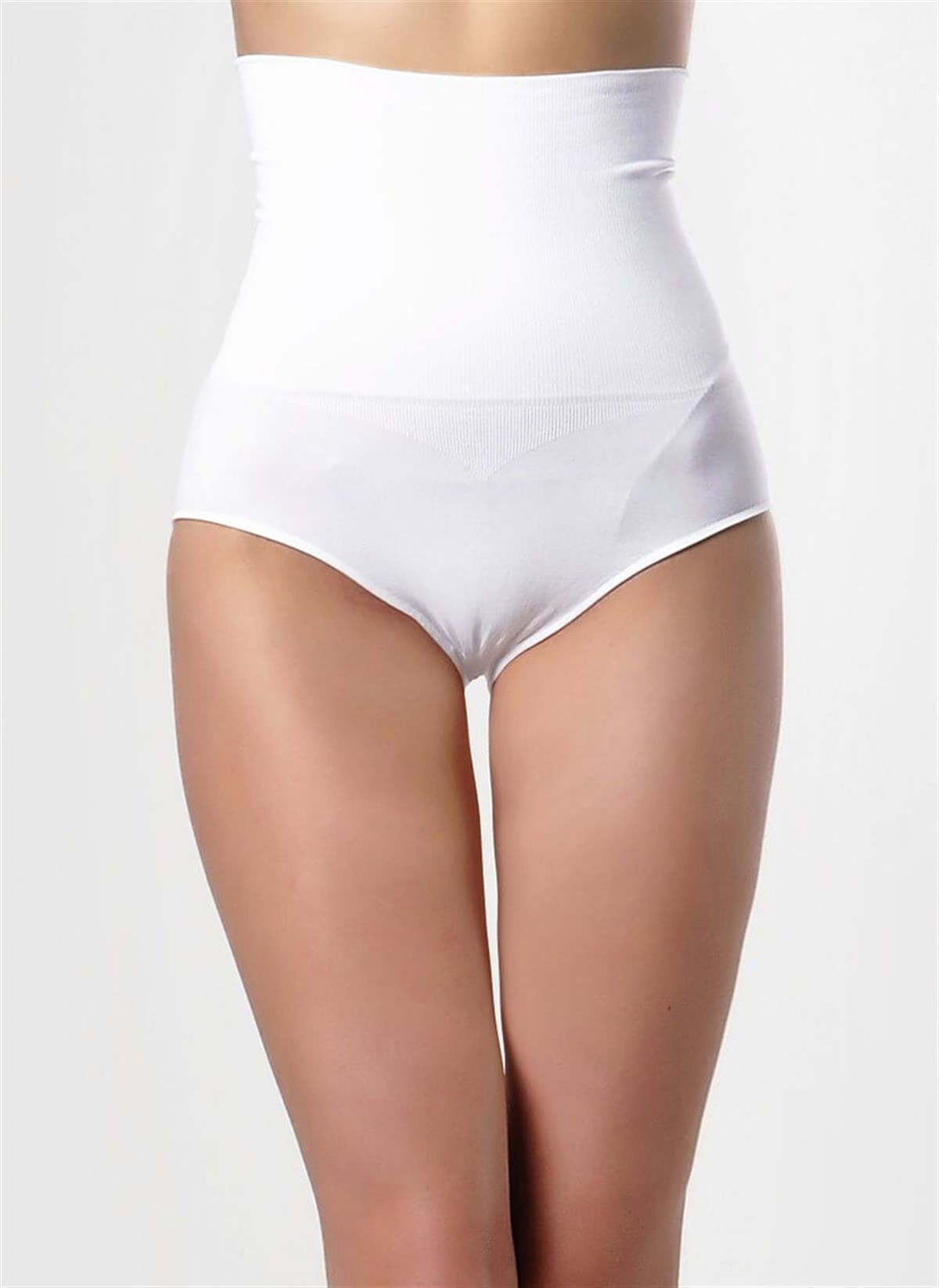 KorseNBB Dikişsiz Toparlayıcı Silikonlu Yüksek Bel Slip Korse 2465