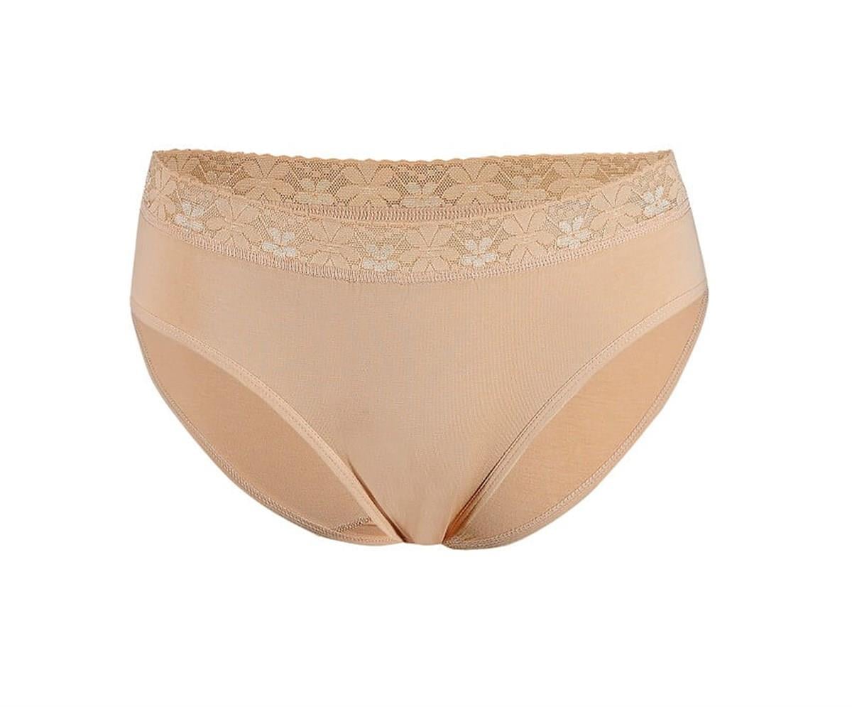 Külot, String, TangaÖzten 206 Beli Dantelli Koton Bayan Likralı Bikini Külot