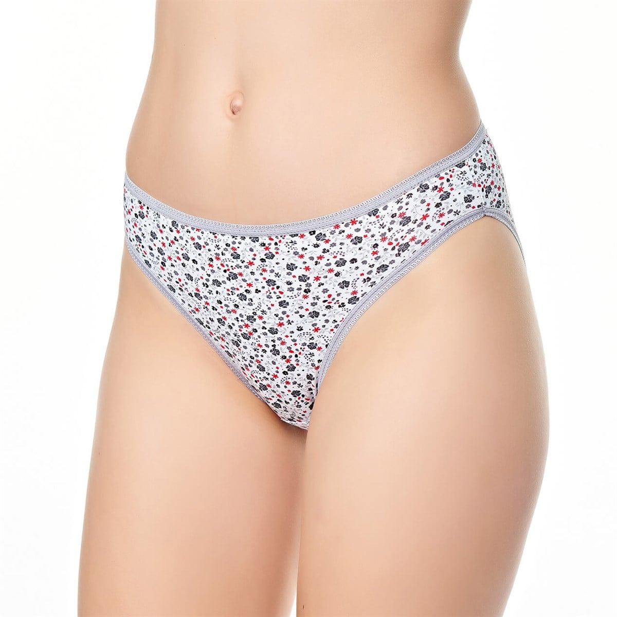 Külot, String, Tanga12'li Paket Tutku 0813 Çağla Desenli Bayan Elastan Bikini Külot