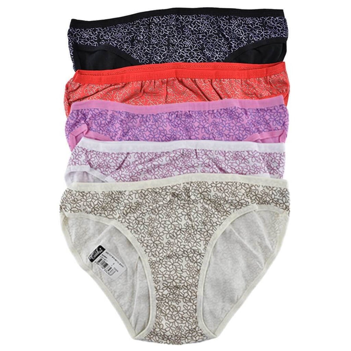 Külot, String, TangaTutku 0532 Betül 6'lı Paket Desenli Elastan Bayan Bikini Külot