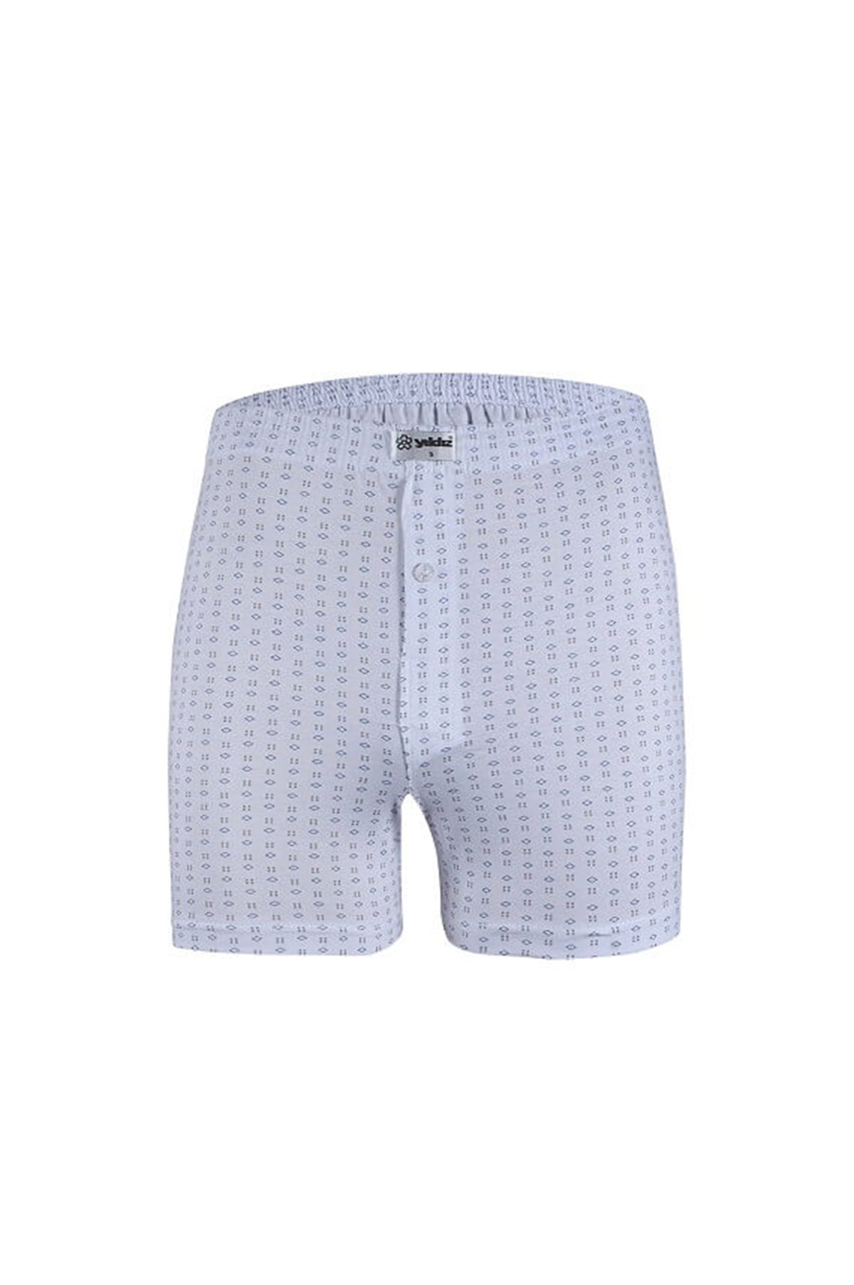 BoxerYıldızYıldız 35 Emrime Penye Desenli Erkek Boxer