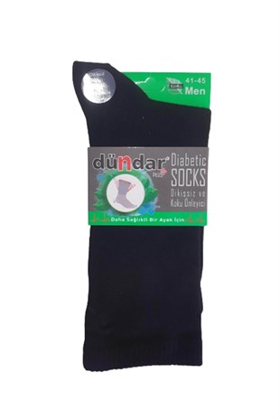 Çorap12'li Paket Dündar Dikişsiz Bambu Diyabetik Lastiksiz Erkek Şeker Çorap
